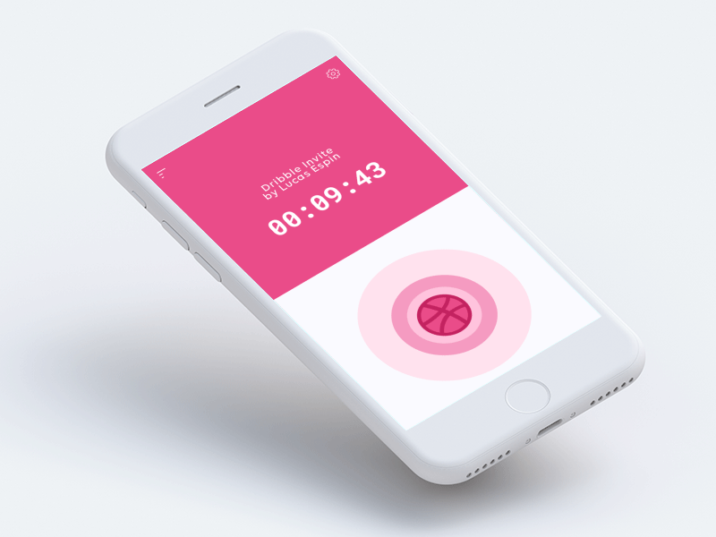 Hello Dribble! debut dribbble first shot hello dribbble pink ui