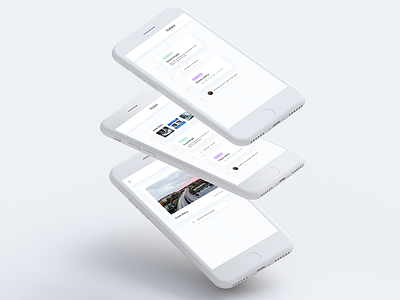 Minimal mobile dashboard prototype . dashboard interface material minimal ui white