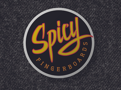 Spicy Fingerboards Pin brush script pin stickermule