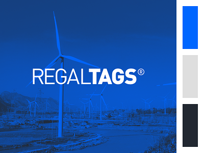 REGALTAGS Brand Refresh blue branding colour gradient icons logo photography