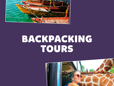 Backpacking Tours | Logo backpacking branding design illustration logo logo design logotype photography tourism travel typography