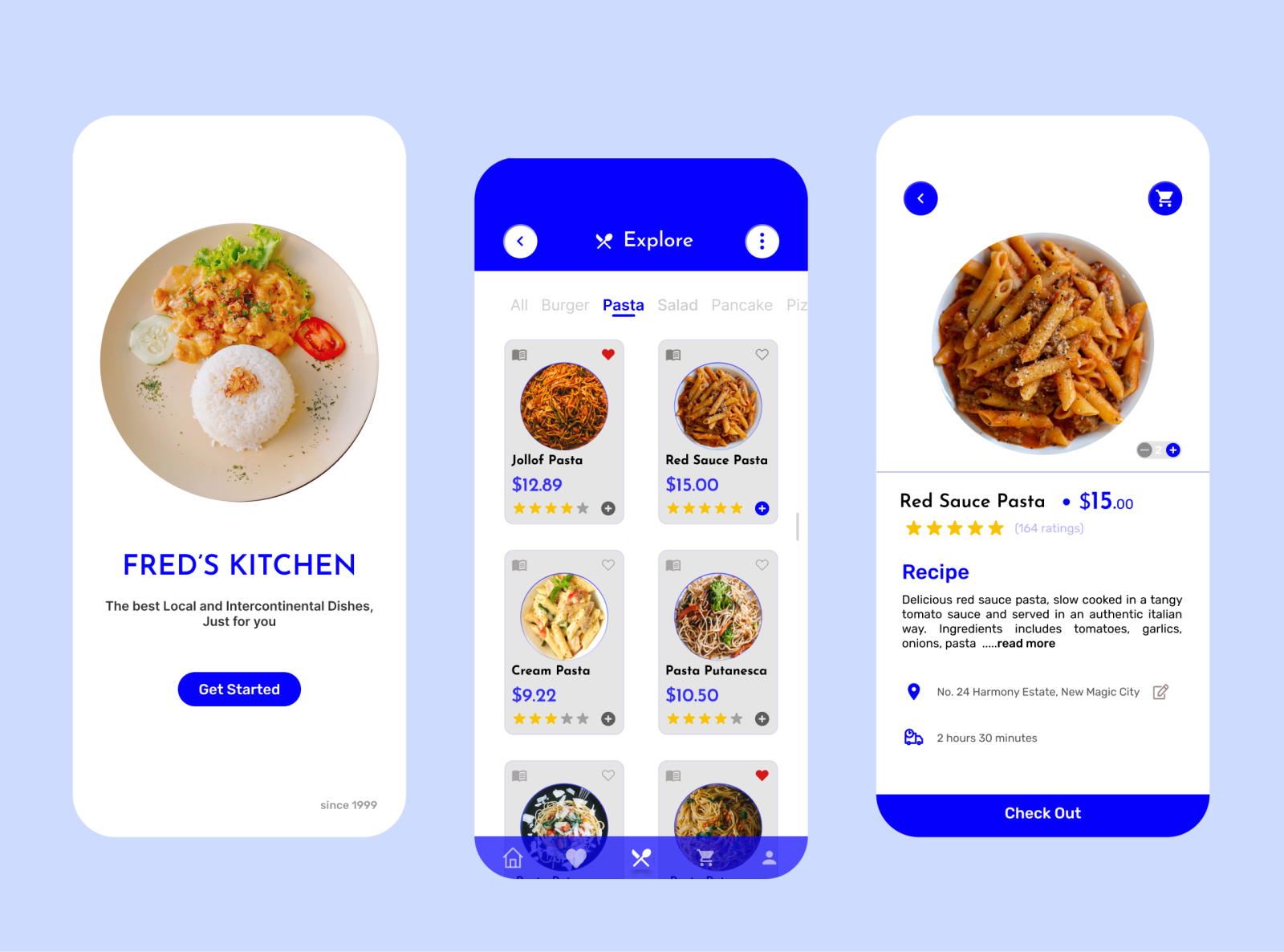 Food Delivery App By Roseline On Dribbble   Freds Kitchen15 4x 