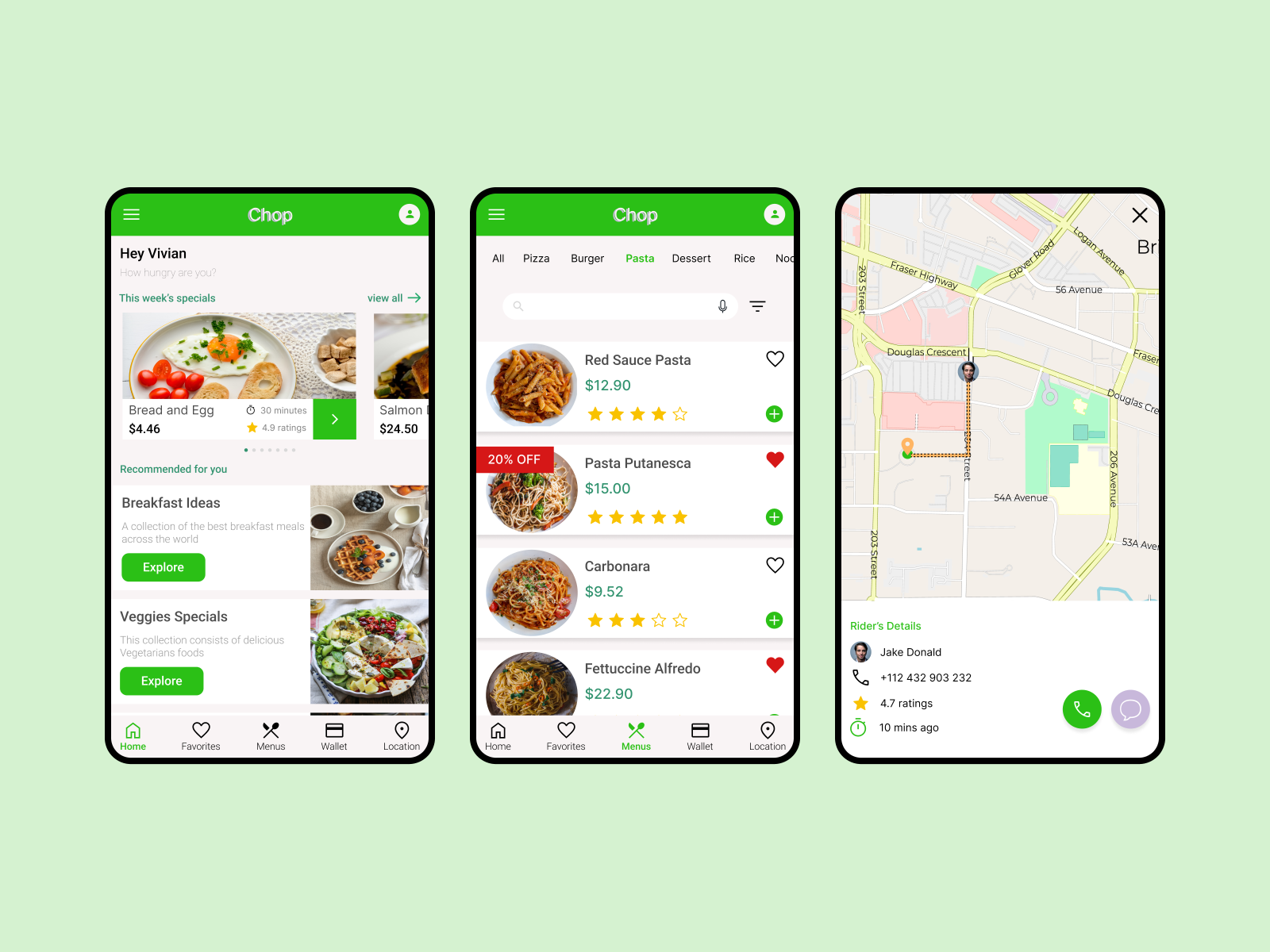 CHOP Food Ordering and Delivery App by Roseline on Dribbble