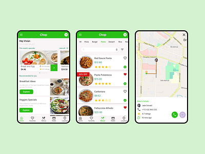 CHOP - Food Ordering and Delivery App app case study delivery figma food food ordering mobile ui uiux uiux design user experience user interface ux ux case study ux design