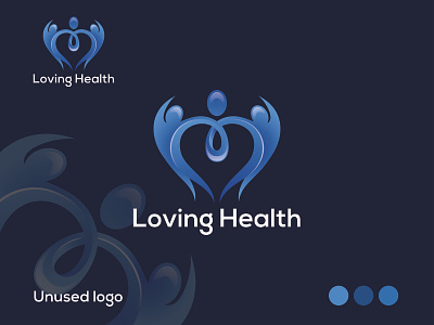 Loving Health care logo concept