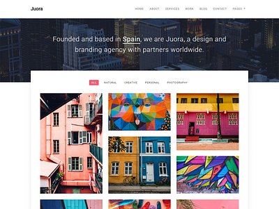 Juora - Minimal Template agency bootstrap bussiness clean design gallery minimal modern photography portfolio ui ux