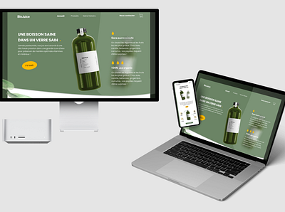 Mockup bio juice - Mockup jus bio biojuice branding jus bio mockup ui uidesign uidesigner uiux webdesign webdesigner