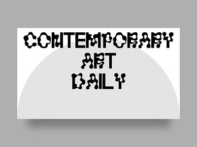 Contemporary Art Daily Web branding design mp4 typography ui ux video web website