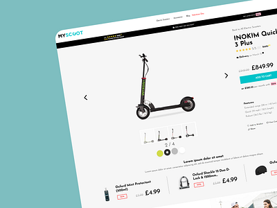 🛴 Myscoot - eCommerce Website (Design)