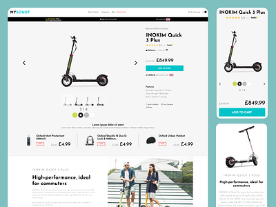 🛴 Myscoot - eCommerce Website (Design)
