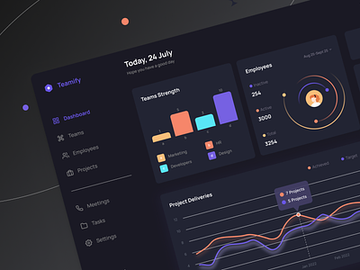 🤝 Teamify - Management Platform (Design) branding dashboard design design figma illustration logo platform design ui ui design uiux uiux design ux ux design web app design web application web design web platform web ui design