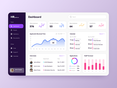 🔍 HRplatform - HR Mobile Platform (Design)