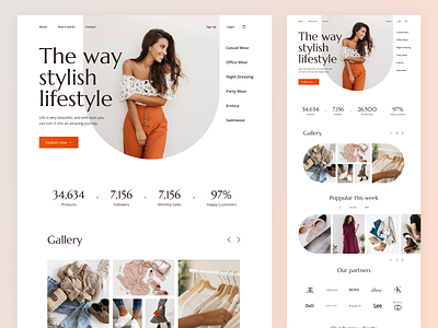 🖍️ eCommerce - Homepage UI Concept (Design)