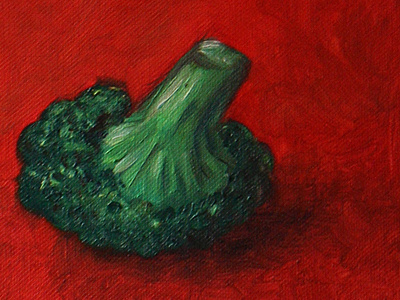 broccoli canvas oil painting