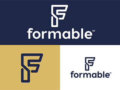Formable bold branding clean logo modern simple