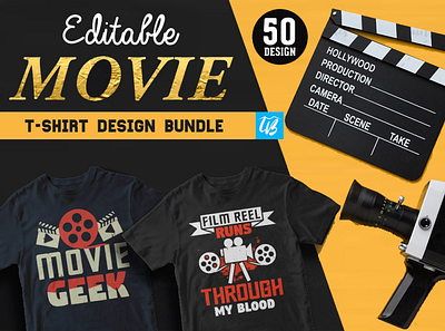 50 Movies Editable T-shirt Design Bundle shirt t shirt t shirt design t shirtdesign trendy design tshirt tshirt design