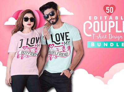 50 Set couple Tshirt design Bundle shirt t shirt t shirt design t shirtdesign trendy design tshirt tshirt design