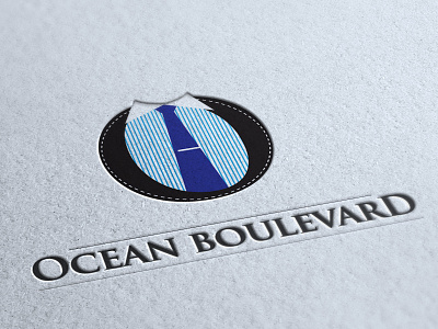 Ocean Boulevard blue boulevard collar logo ocean owdesignz stripes tie tiepin