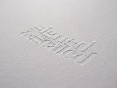 Signed & Sealed by Oratio West on Dribbble