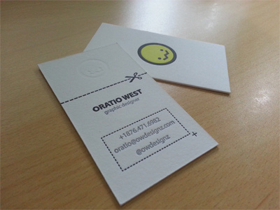 Personal Branding - Letterpress Business Card personal branding letterpress business cards owdesignz logo blind impression