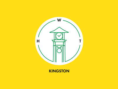 Kingston City Badge badge city clocktower half way tree hwt jamaica kingston logo owdesignz