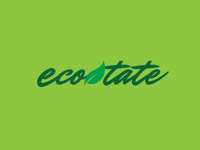 Ecostate consulting eco friendly ecostate green leaf logo owdesignz