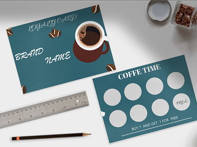 Loyalty card branding design graphic design loyalty card ui