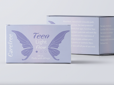 Teen pad branding design graphic design illustration packaging procreate product