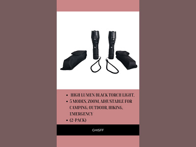 High Lumen Black Torch | LED Tactical Flashlight black torch flashlight led flashlight led tactical flashlight