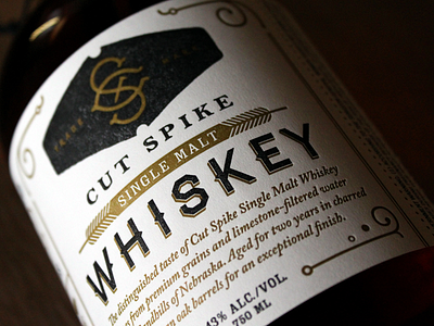 Cut Spike Whiskey choochoo monogram nebraska single malt spike train whiskey whisky