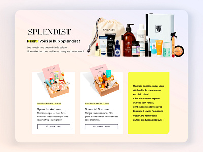 💄 Splendist beauty - landing page design beauty box branding cosmetics figma gradient landing page product product design subscription ui design ux design visual identity website