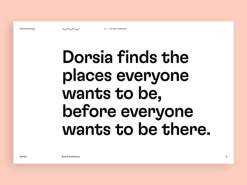 Dorsia Brand Guidelines brand brand identity branding design tone of voice travel app typography