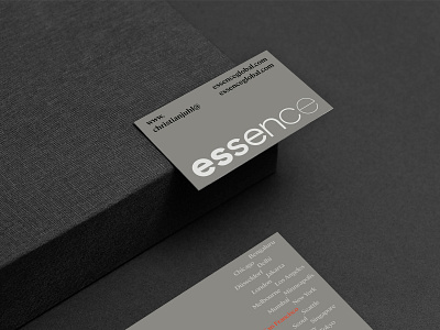 essence business card brand brand identity branding design design system logo typography