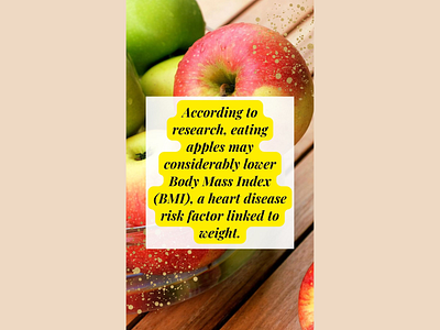 Eating Apples May Considerably Lowers Body Mass Index