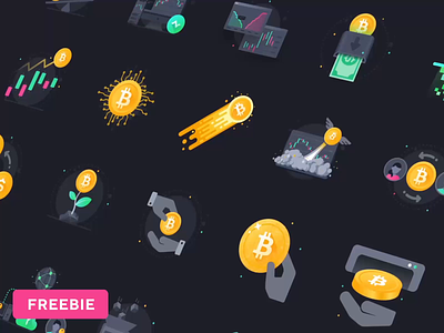 Web Essential Icons Vol 2: Cryptocurrency bitcoin cryptocurrency cryptocurrency app fre freebie icon icons illustration ui