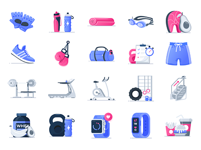 fitness gym icons crossfit fitness gym icon icons illustrations muscle wellness workout
