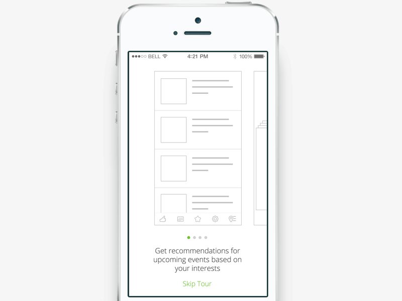 ToopToop Helpscreens ios iphone animation interaction ui ux mobile iphone app help screen helpscreen hints
