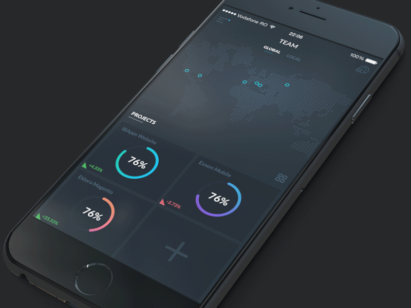 Panels Expose app interaction ios ios 8 iphone mobile ui ui animation ui design user interface ux