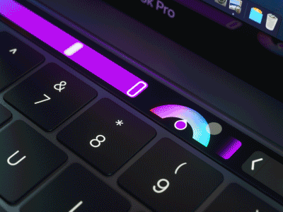 Sketch on Touch Bar concept animation apple gif interaction ios macbook mobile mockup sketch touch bar ui ux