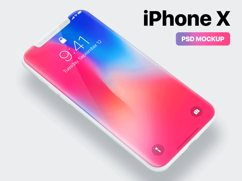 iPhone X mockup