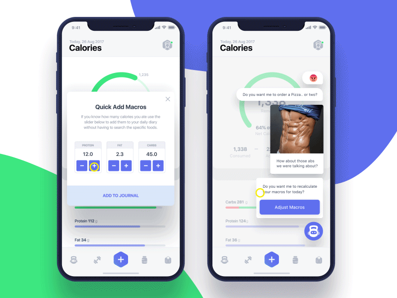 Fitness Ai app UI UX ai animation app bot ai chat fitness gif interaction ios mobile ui ux