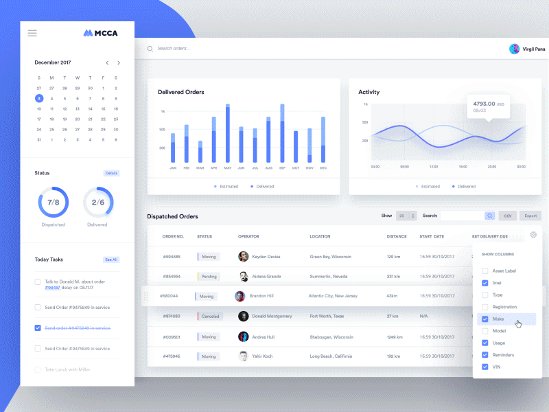 Extended Search admin admin panel animation b2b big data crm dashboard data gif interaction interface saas search ui ux