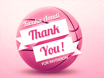 Thank You dribbble pink thank you