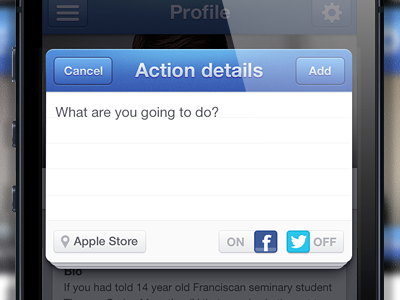 iPhone modal form ios iphone iphone app mobile app