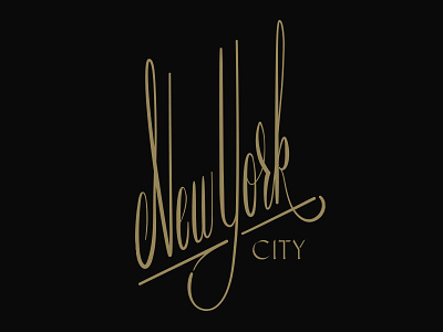 New York City lettering new york city