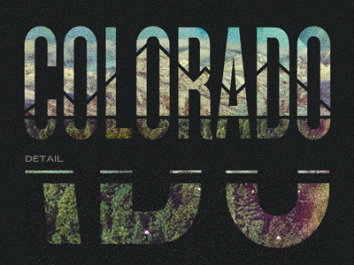 Colorado Title Graphic collage colorado knockout mountains trees