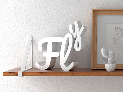 3D logo 3d 3d logo decoration font google fonts letters logo office render typography vectary