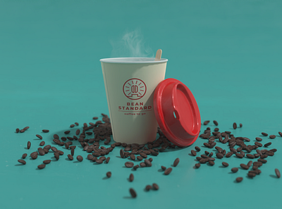 Coffee cup 3D template 3d branding coffee coffee cup design logo mockup render scene vectary