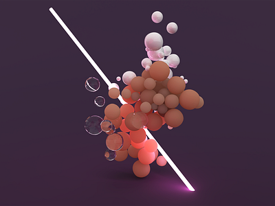 Vectary Photon - photorealistic rendering 3d abstract balls design digitalart illustration photon render scene vectary