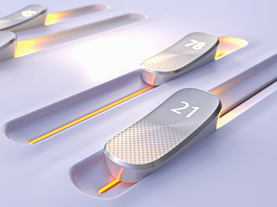 3D Sliders | Tutorial 3d dof light photon product range render slider ui vectary